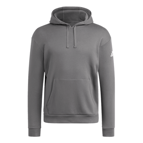 adidas Men's Travel Fleece Hoodie Dark Gray - 1