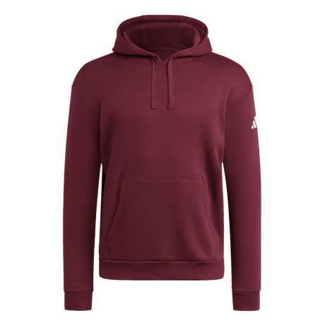 adidas Men's Travel Fleece Hoodie Maroon - 1