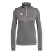 adidas Women's Entrada 22 1/4 Zip Dark Gray - 1