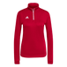 adidas Women's Entrada 22 1/4 Zip Red - 1
