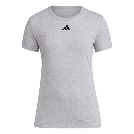adidas Women's Gametime Short Sleeve Jersey Light Gray - 1