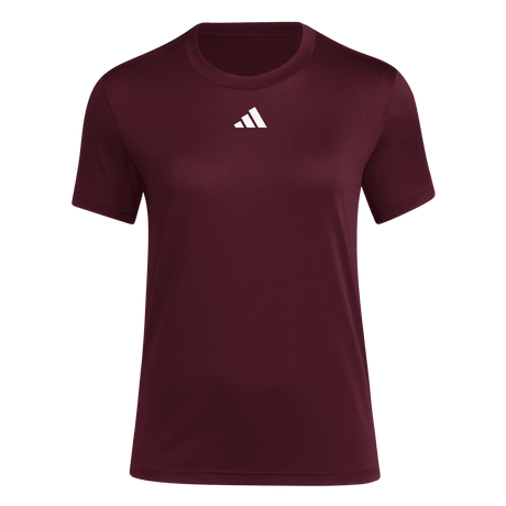 adidas Women's Gametime Short Sleeve Jersey Maroon 1