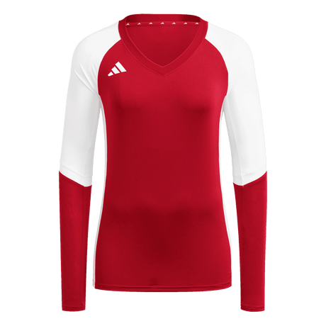 adidas Women's Quickset 25 Long Sleeve Jersey Red - 1