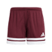 adidas Women's Squadra 25 Short - 5" Inseam Maroon - 1