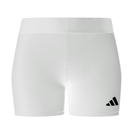 adidas Women's TechFit Volleyball Short - 4" Inseam White - 1