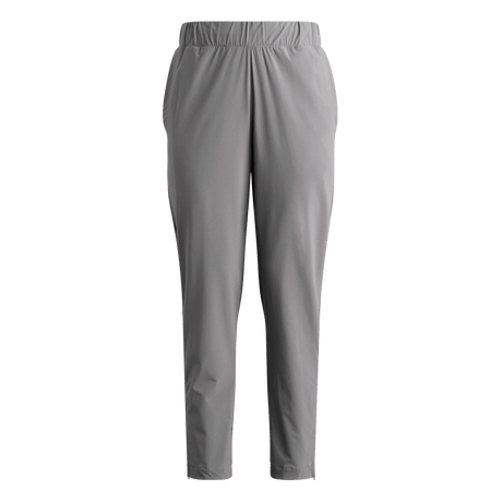 adidas Women's Woven Full Zip Travel Pant dark grey front