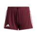 adidas Women's Three Stripe Short - 3" Inseam maroon front