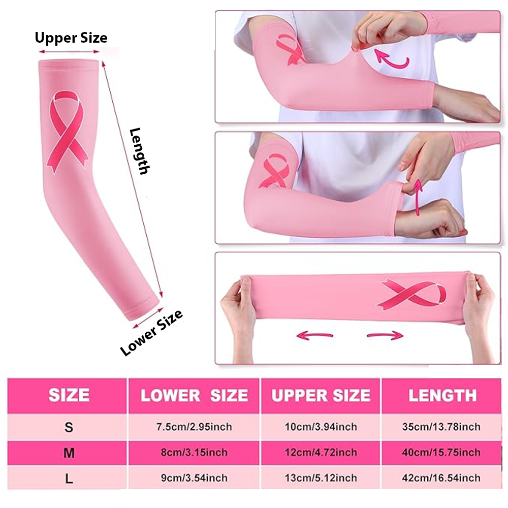 Pink Ribbon Arm Sleeves